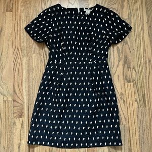 H&M Linen Blend Blue Dress